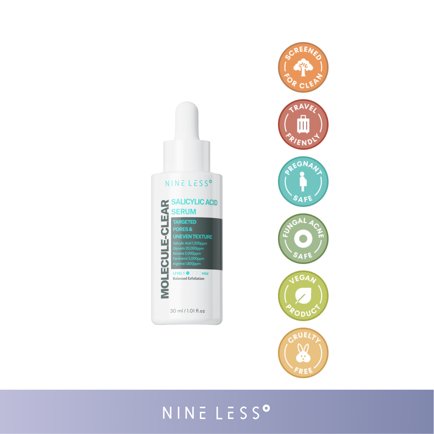 NINELESS Molecule-Clear Salicylic Acid Serum 30ml