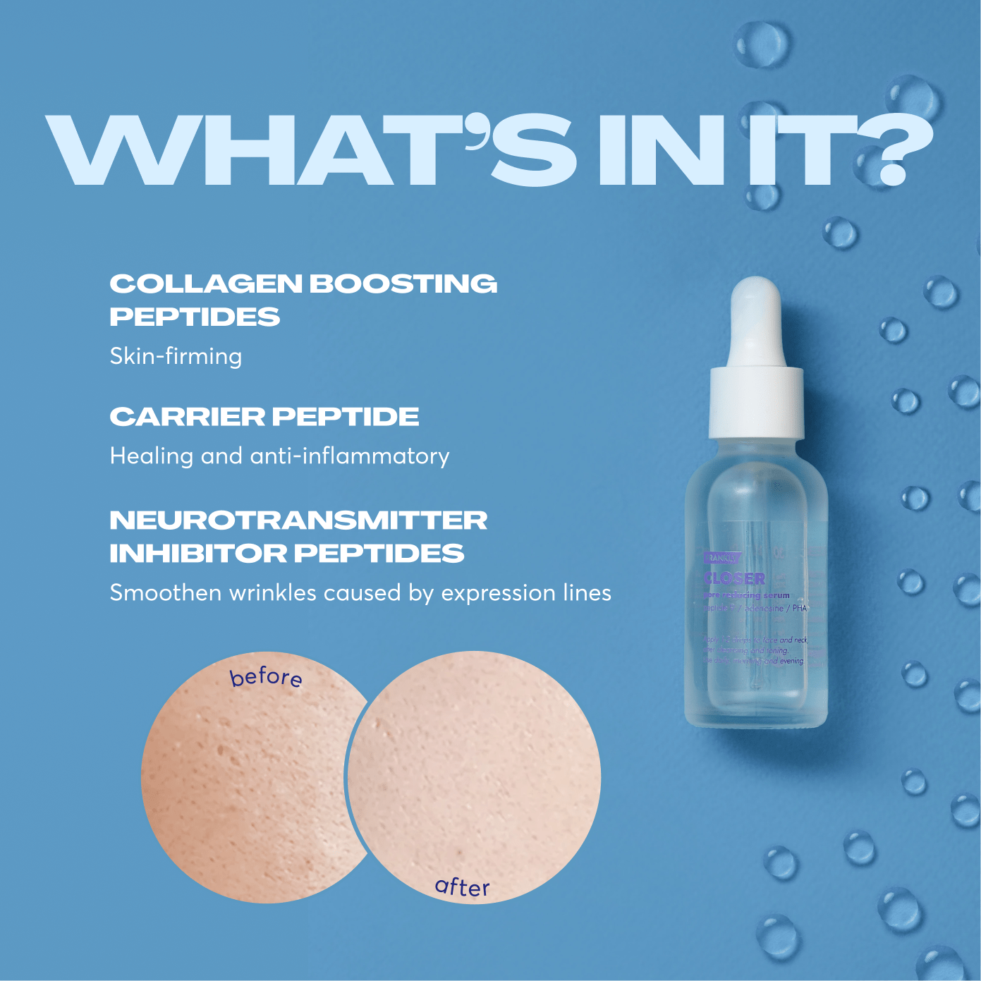 Frankly Serum FRANKLY Closer Pore Reducing Peptide Serum 30ml