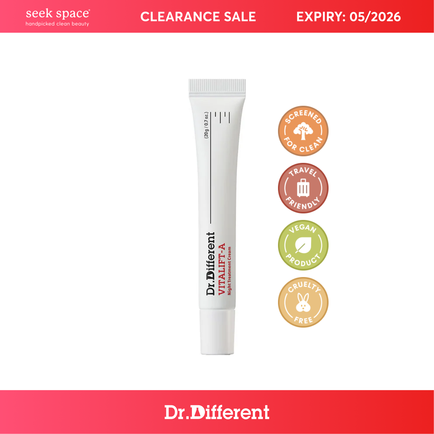 CLEARANCE Dr. Different Vitalift - A (Retinal 0.05%) 20g [EXP. 05/2025]