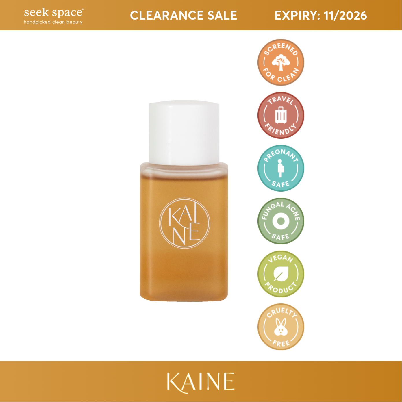 CLEARANCE KAINE (MINI) Kombu Balancing Ampoule Toner 30ml[EXP.11/2026]