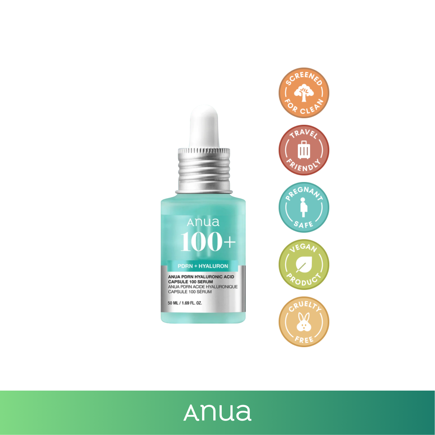 ANUA PDRN Hyaluronic Acid Capsule 100 Serum 30mL