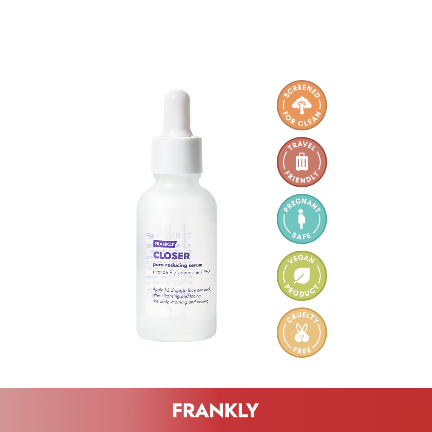 FRANKLY Closer Pore Reducing Peptide Serum 30ml