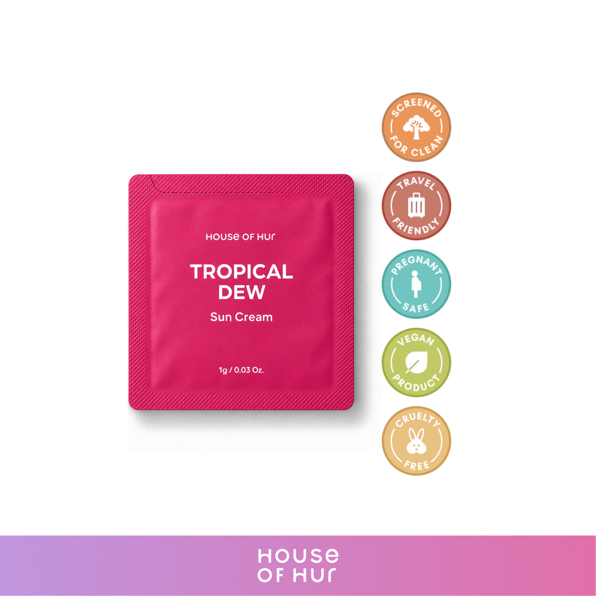 HOUSE OF HUR (SAMPLE) Tropical Dew Sun Cream 1g
