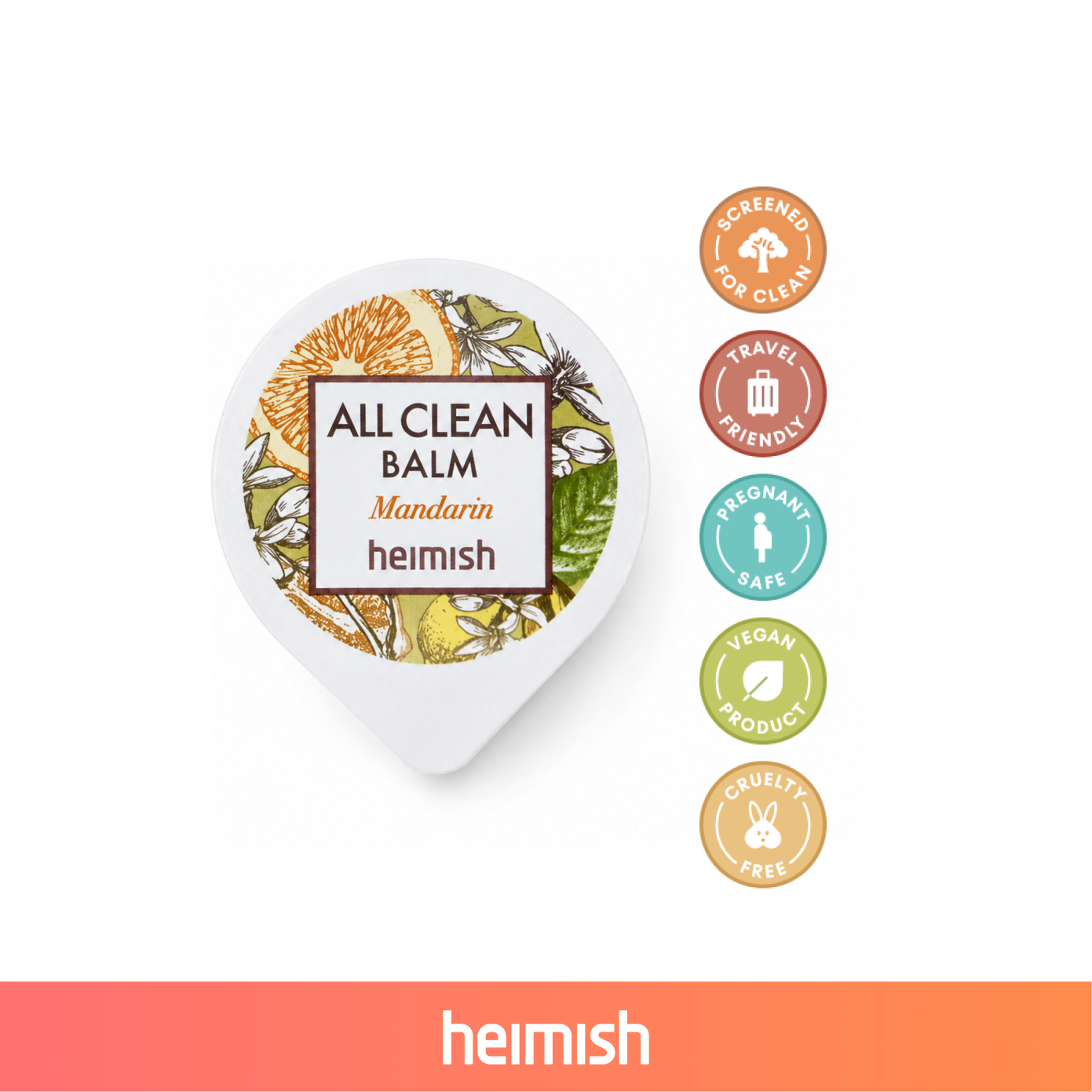 HEIMISH (SAMPLE) All Clean Balm Mandarin 5mL