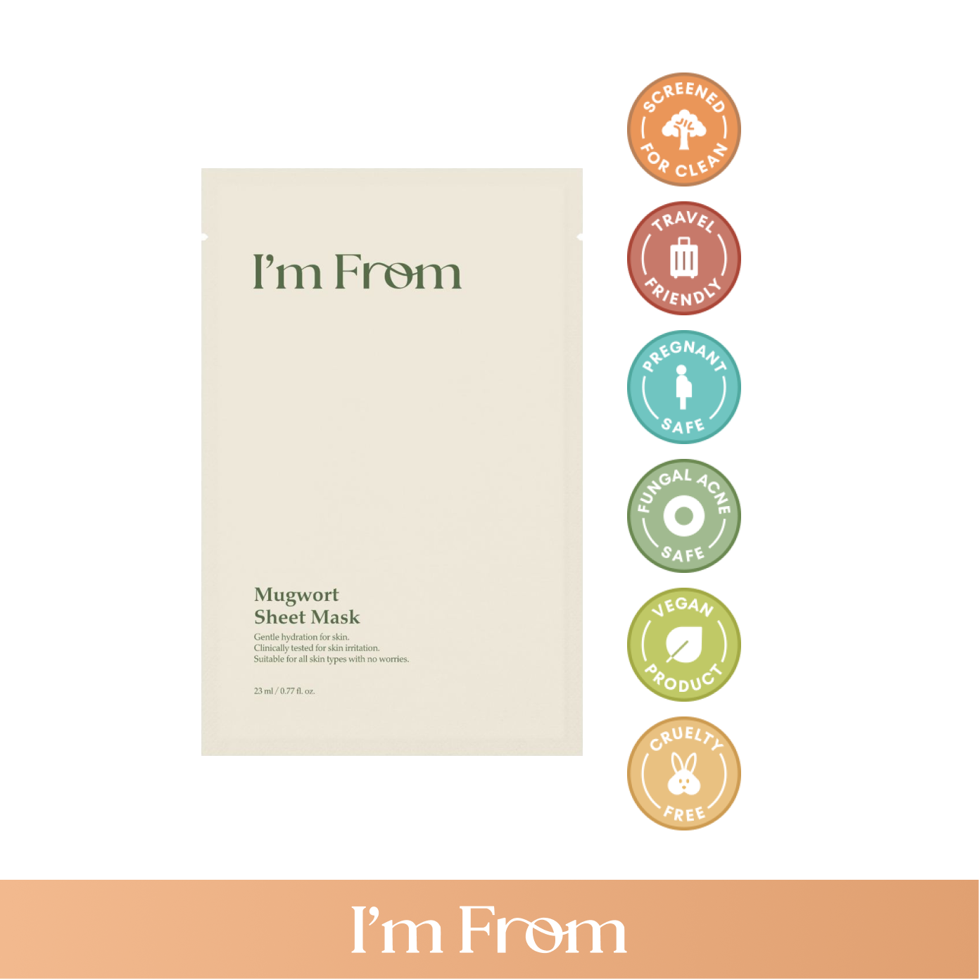 I'M FROM Mugwort Sheet Mask 23mL