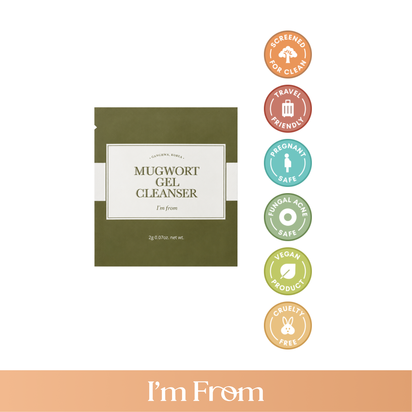 I'M FROM (SAMPLE) Mugwort Gel Cleanser