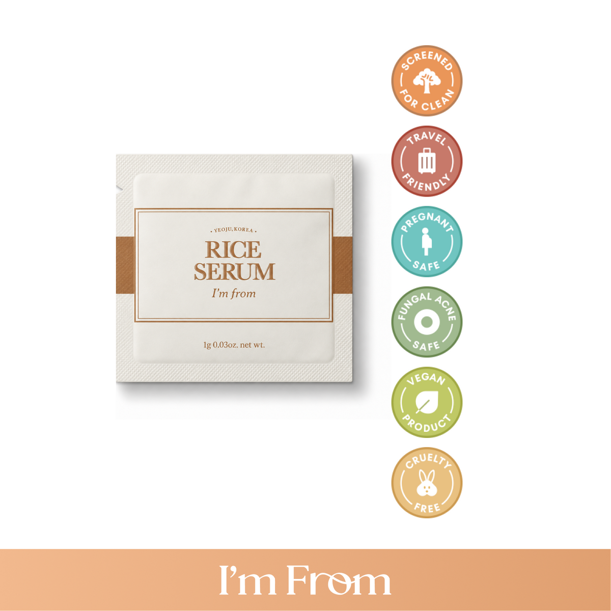 I'M FROM (SAMPLE) Rice Serum Sachet 1mL