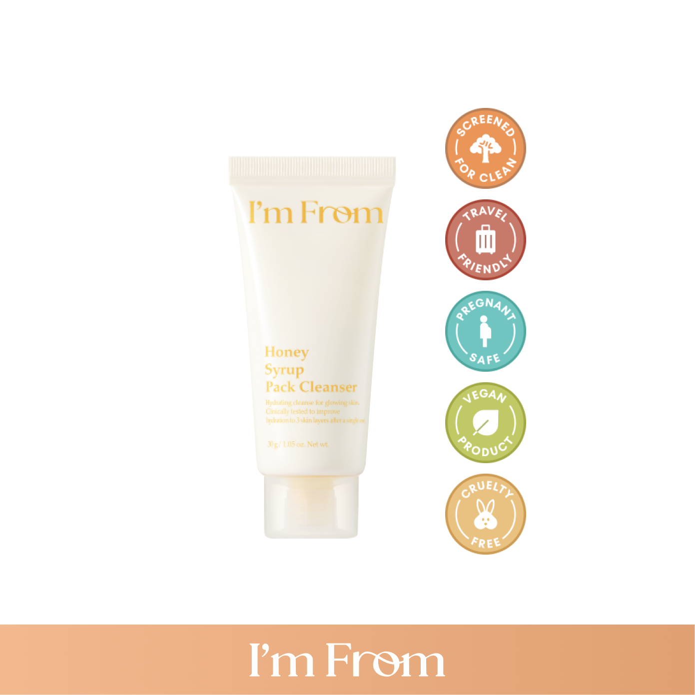 I'M FROM (MINI) Honey Syrup Pack Cleanser 30g