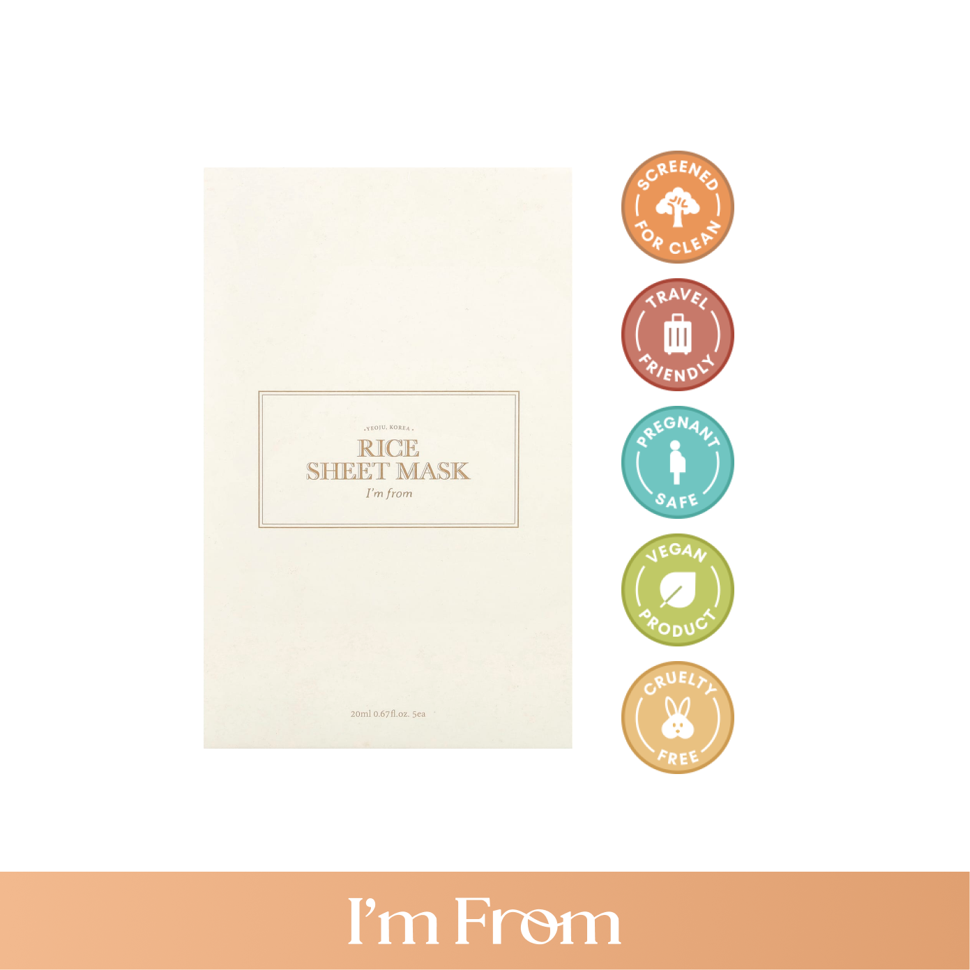 I'M FROM Rice Sheet Mask 23mL