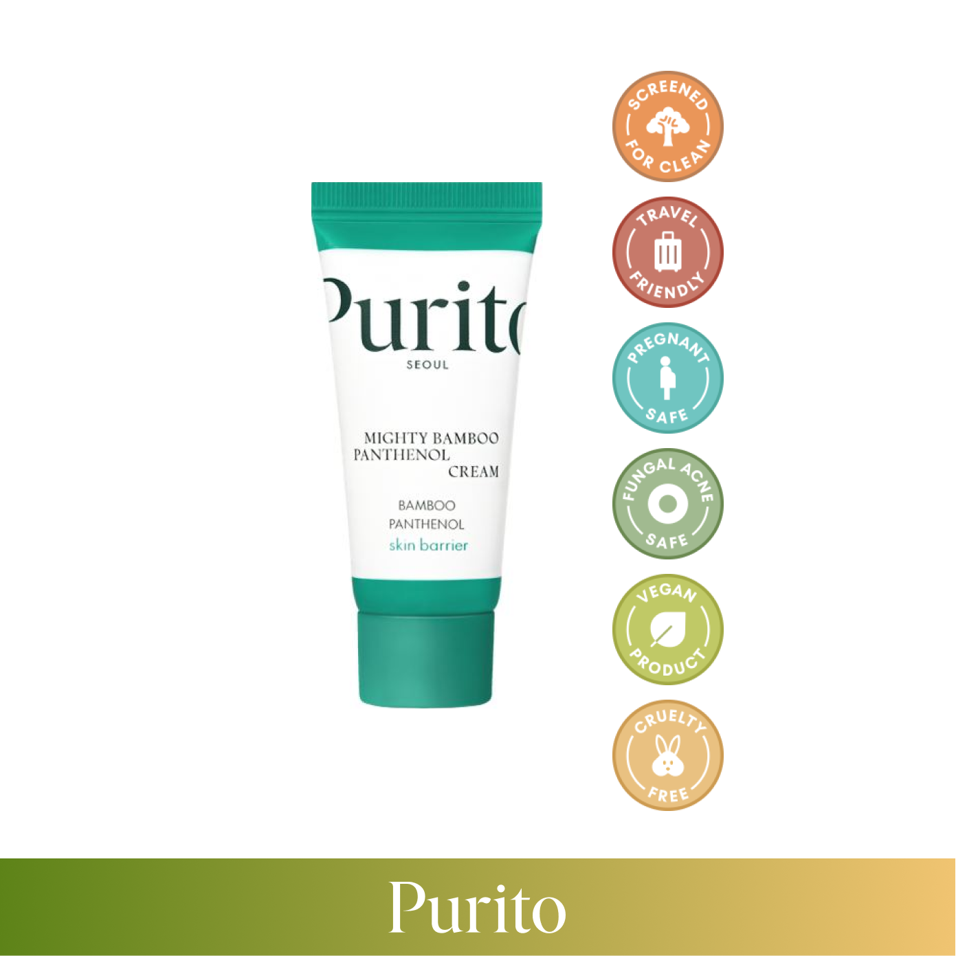PURITO (MINI) Mighty Bamboo Panthenol Cream 15ml