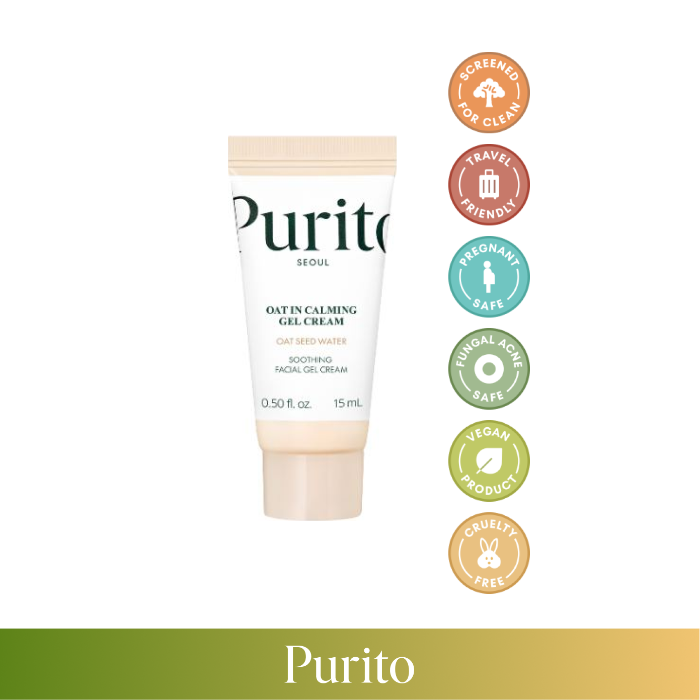 PURITO (MINI) Oat in Calming Gel Cream 15ml