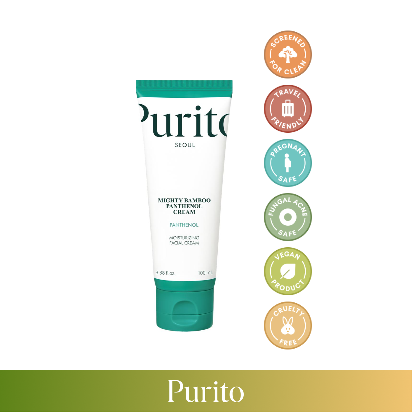 PURITO Mighty Bamboo Panthenol Cream 100ml
