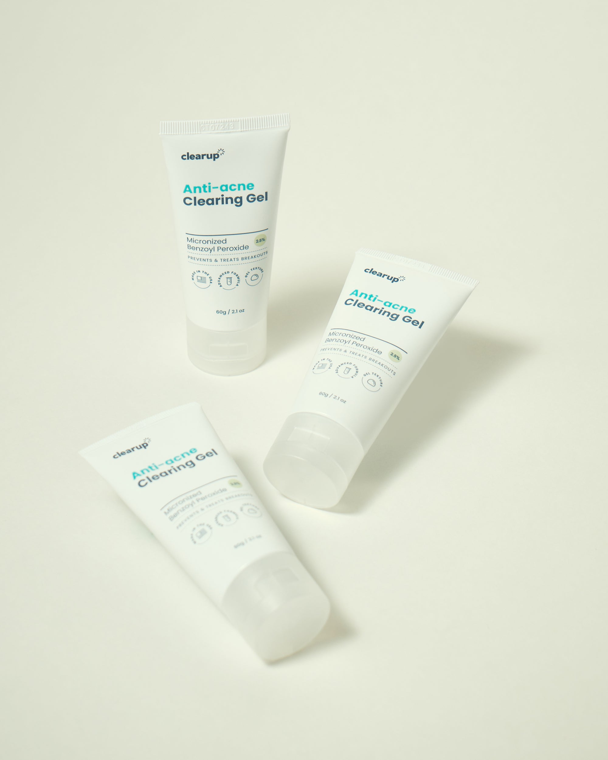 CLEARUP Clearing Gel Micronized Benzoyl Peroxide 2.5% 60g