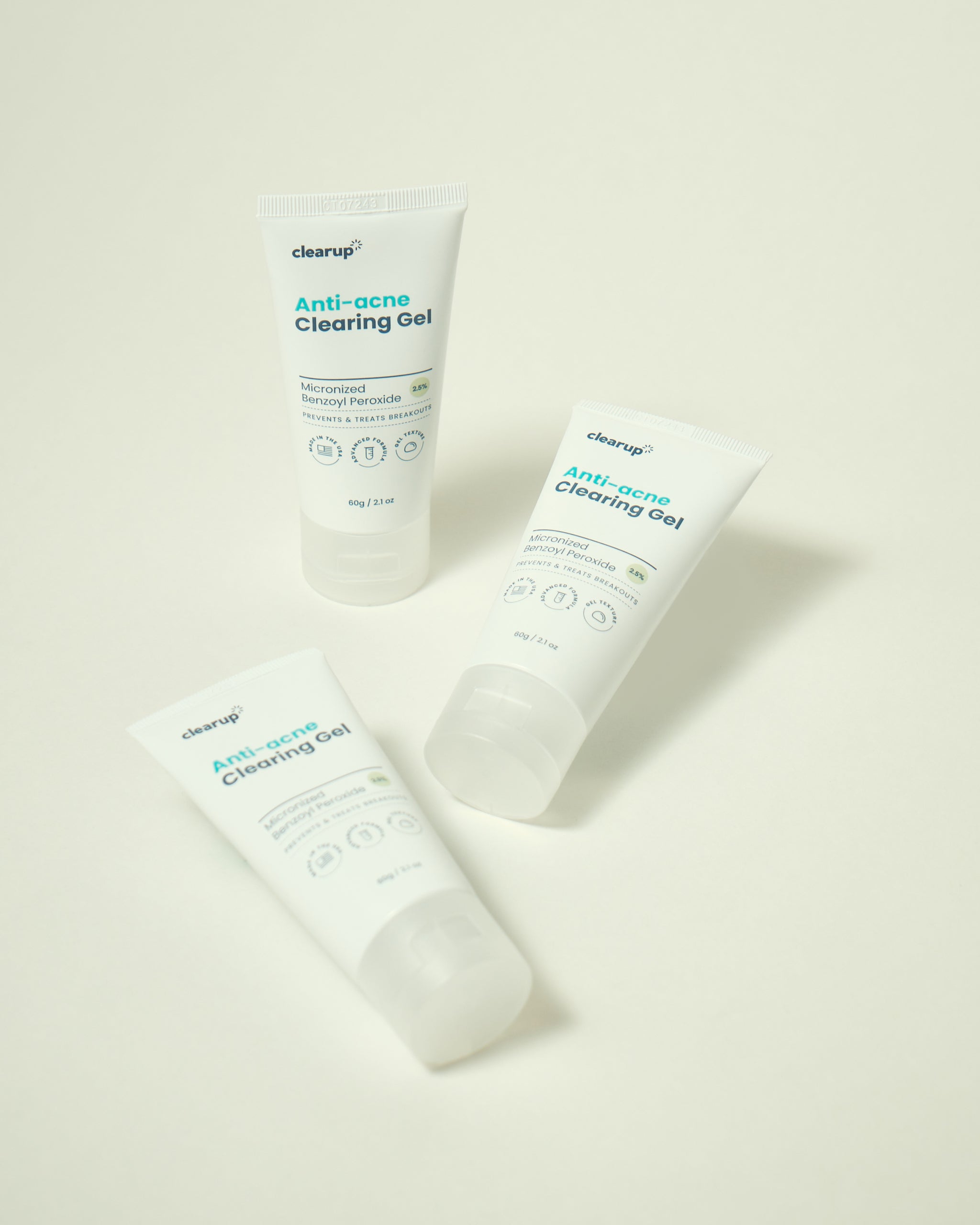 CLEARUP Clearing Gel Micronized Benzoyl Peroxide 2.5% 60g