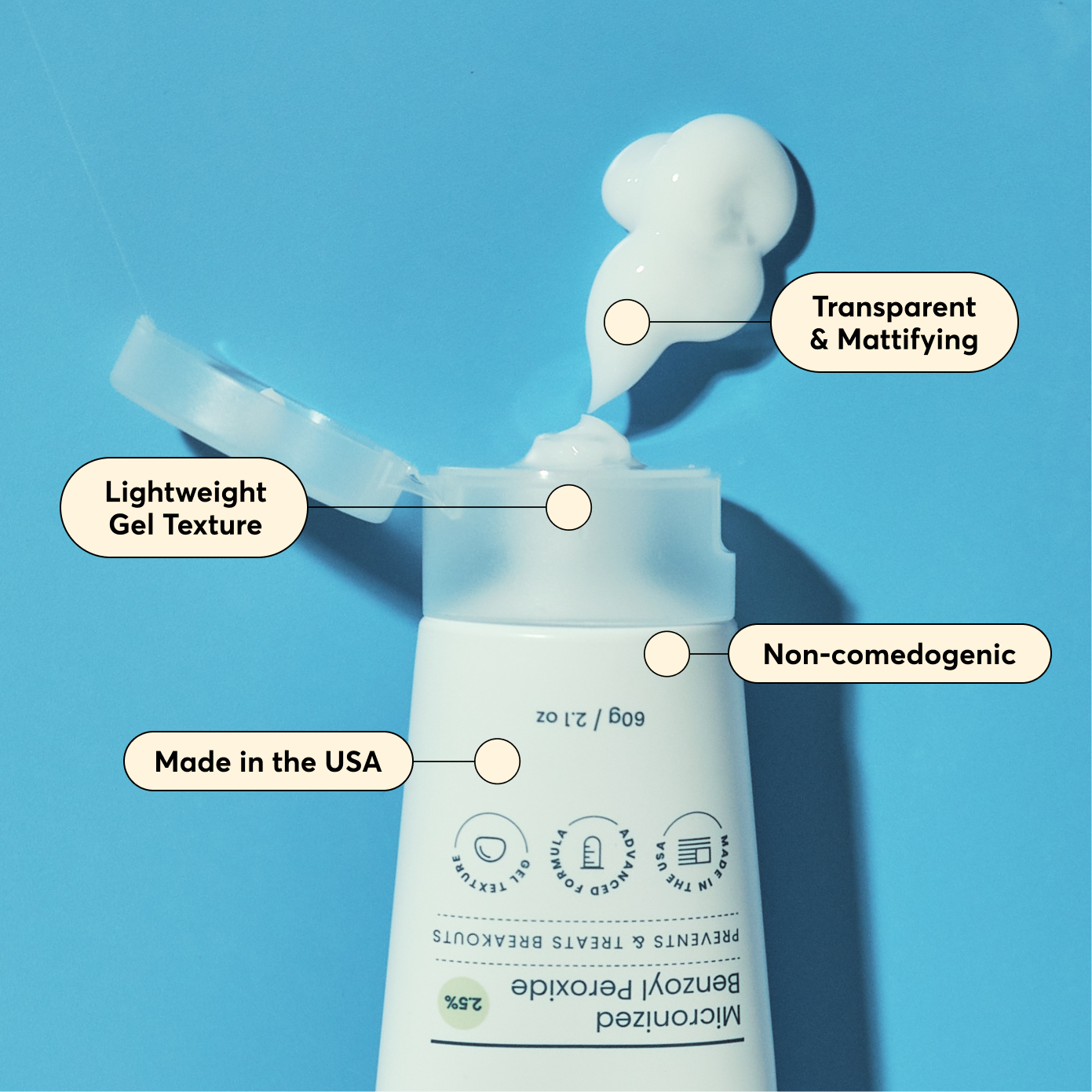 MICRONIZED BENZOYL PEROXIDE 2.5% 15g