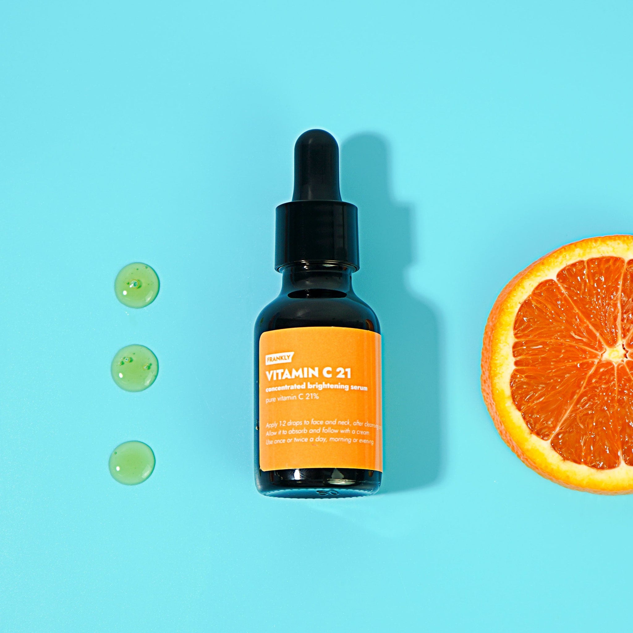 Frankly Serum CLEARANCE FRANKLY Vitamin C 21% Concentrated Brightening Serum 15ml [EXP. 02/2025]