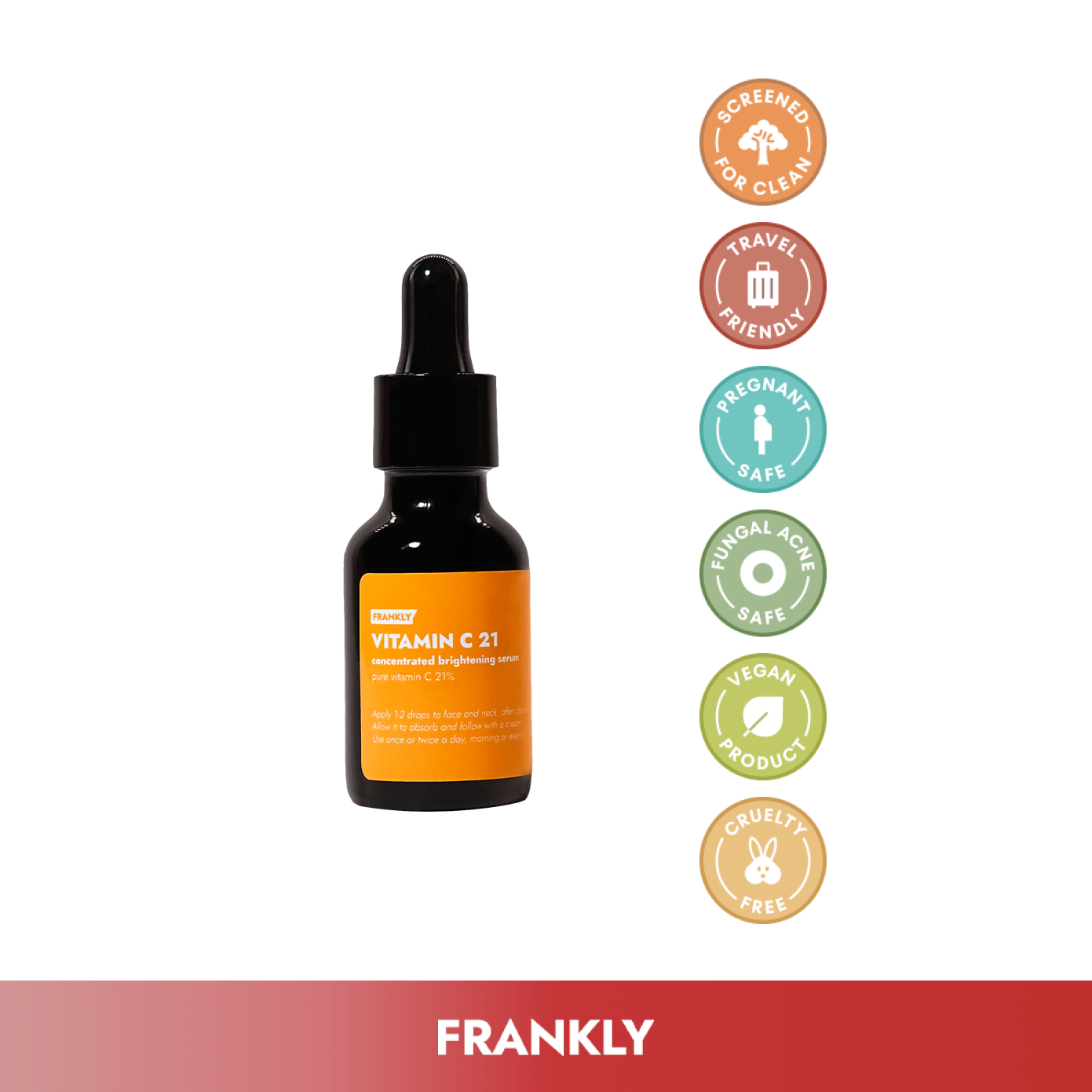 Frankly Serum FRANKLY Vitamin C 21% Concentrated Brightening Serum 15ml