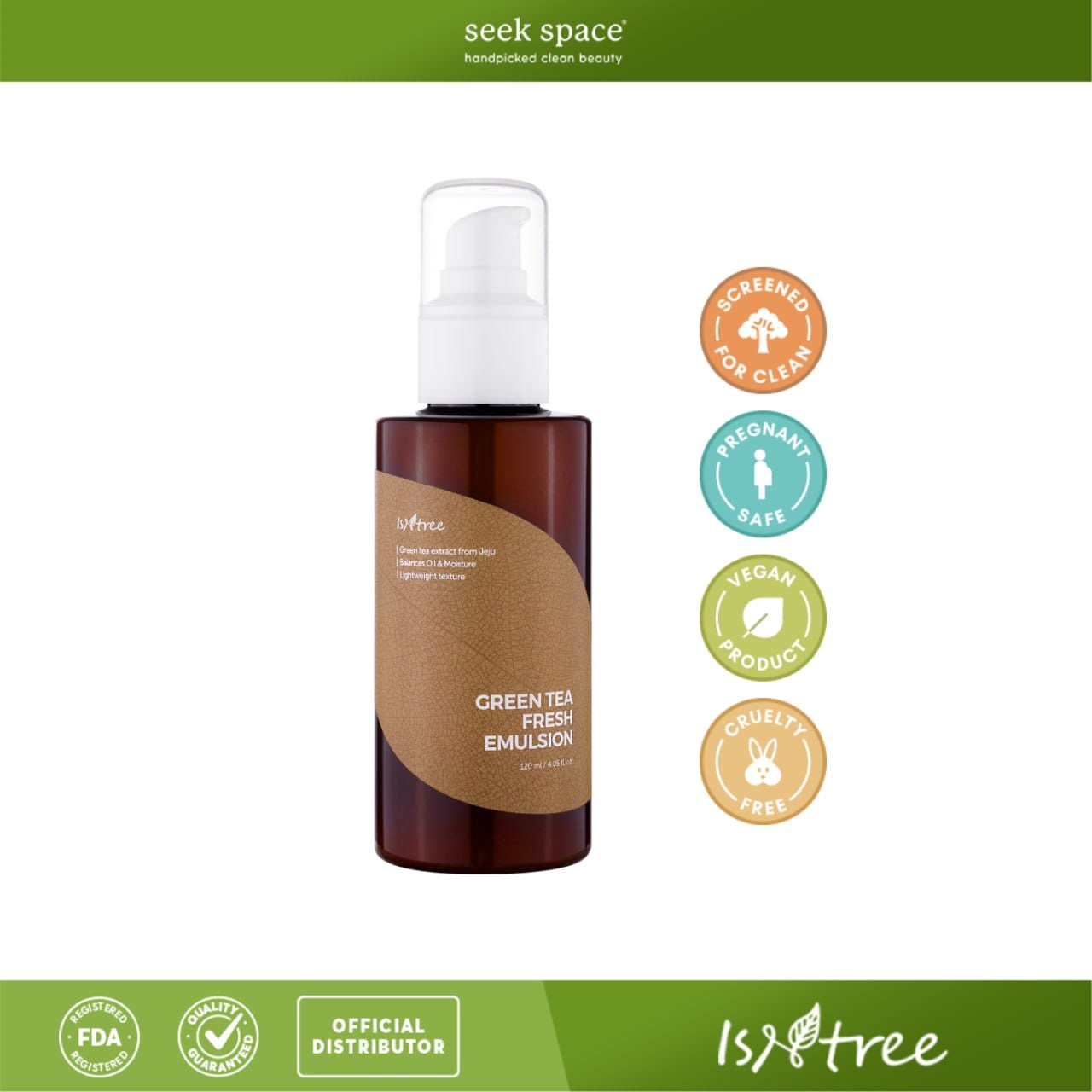 Isntree Moisturizer ISNTREE Green Tea Fresh Emulsion 120mL