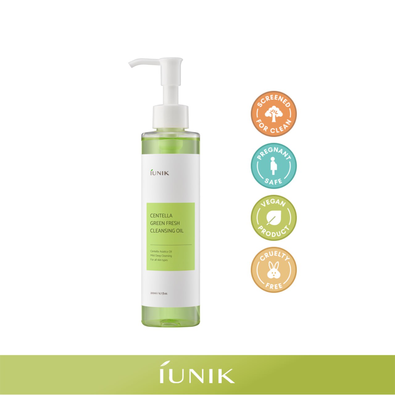 IUNIK Centella Green Fresh Cleansing Oil 200ml