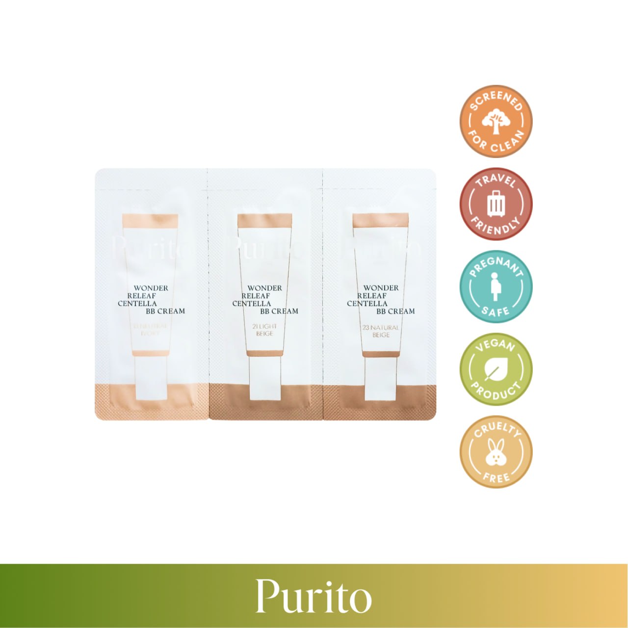 PURITO (SAMPLE) Wonder Releaf Centella BB Cream